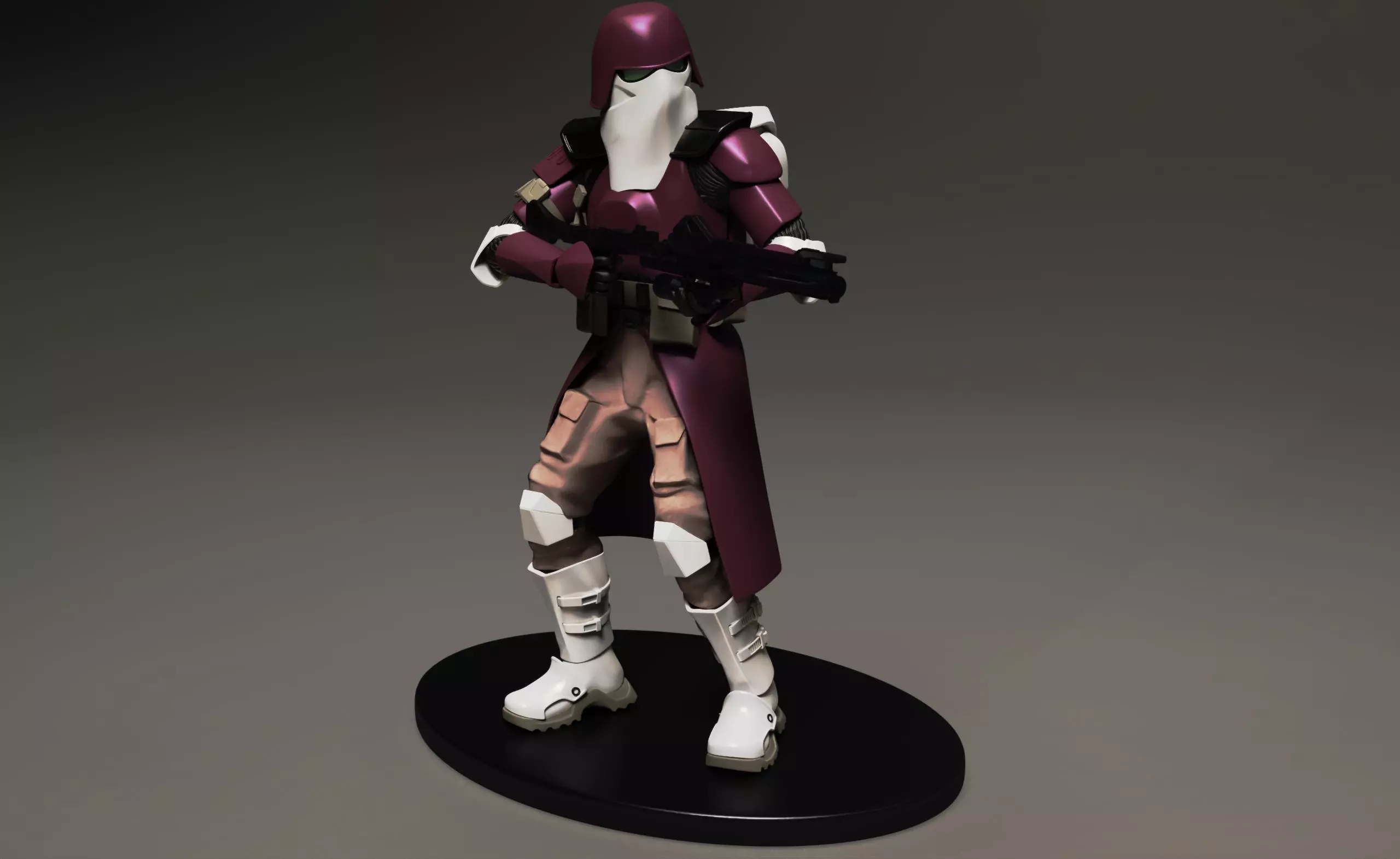 star wars 3d printable clone Galactic Marine Pose 2 3D print model_3