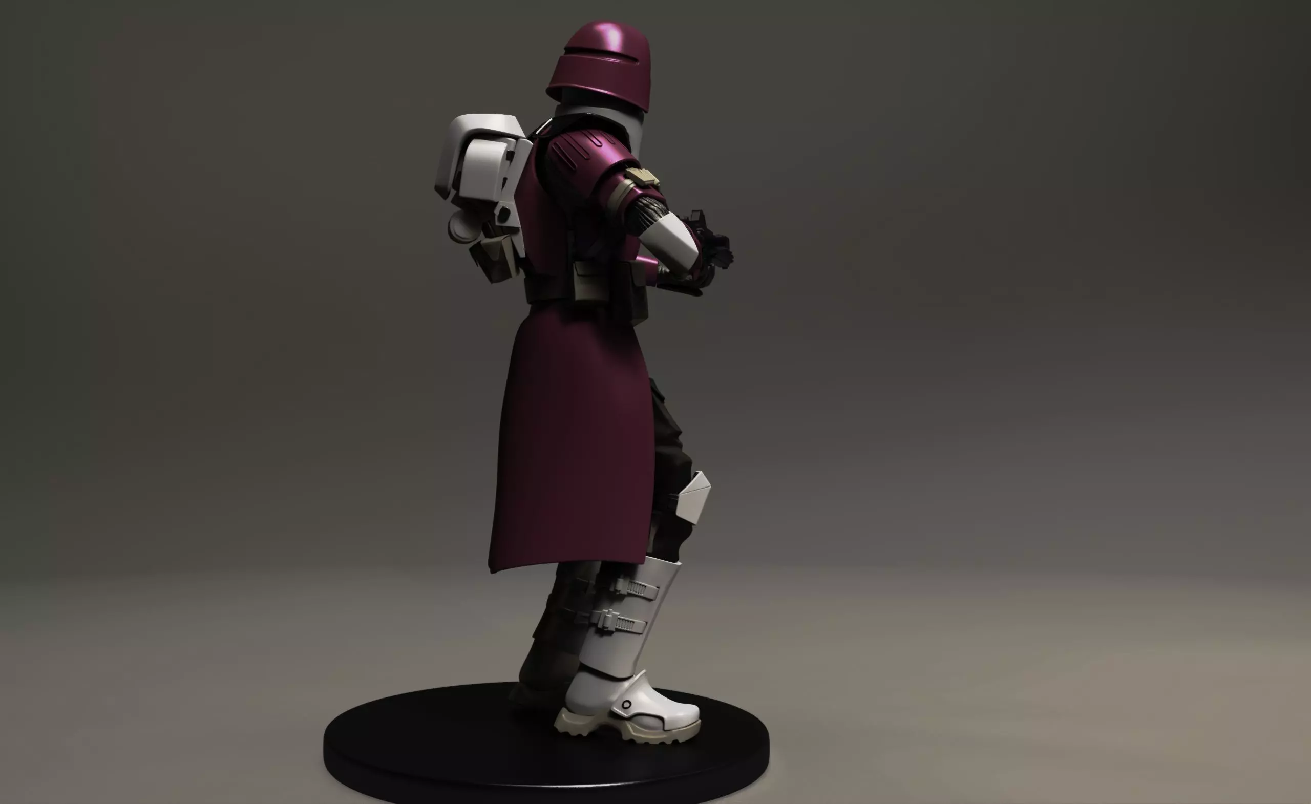 star wars 3d printable clone Galactic Marine Pose 2 3D print model_6