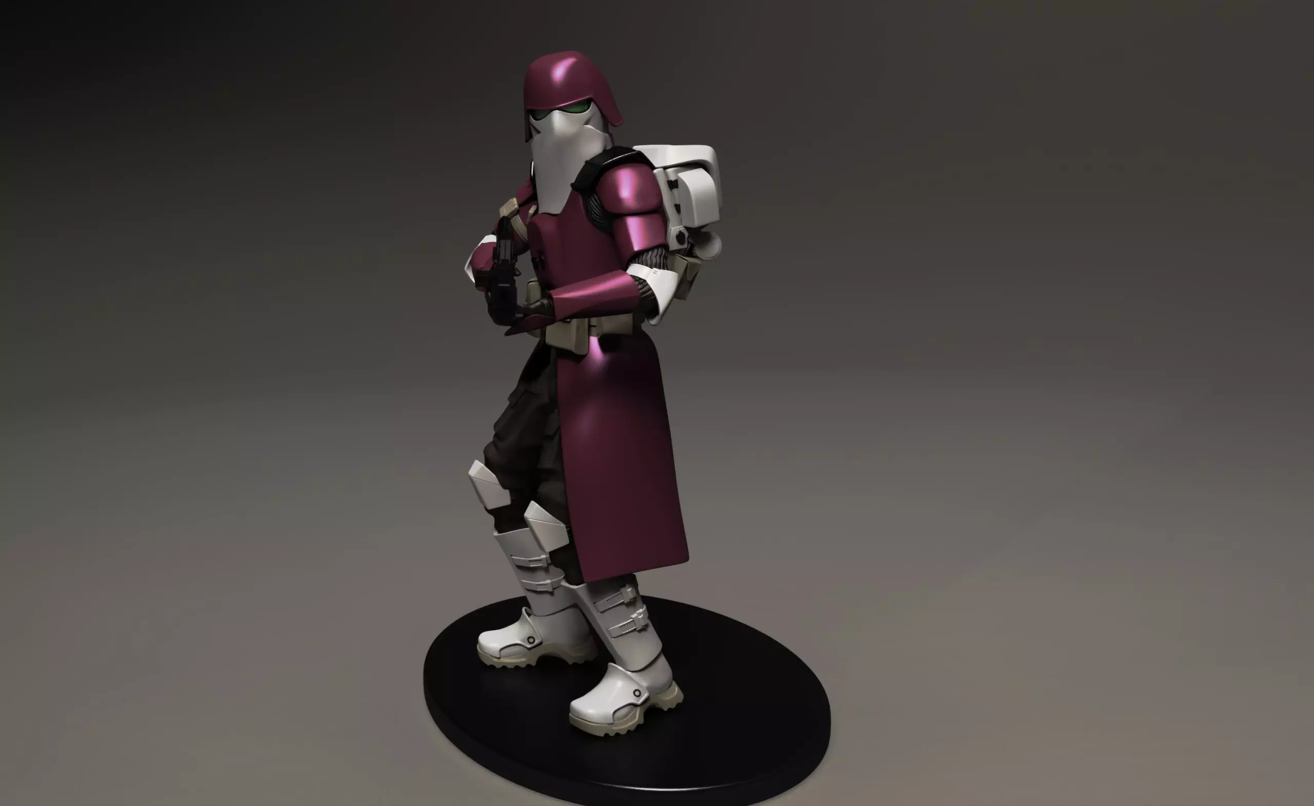 star wars 3d printable clone Galactic Marine Pose 2 3D print model_4