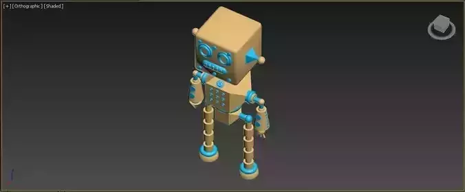 Basic Robot Low-poly 3D model Basic Robot Low-poly 3D model