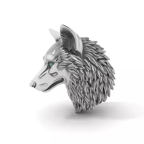 Silver Wolf Sculpture model pack