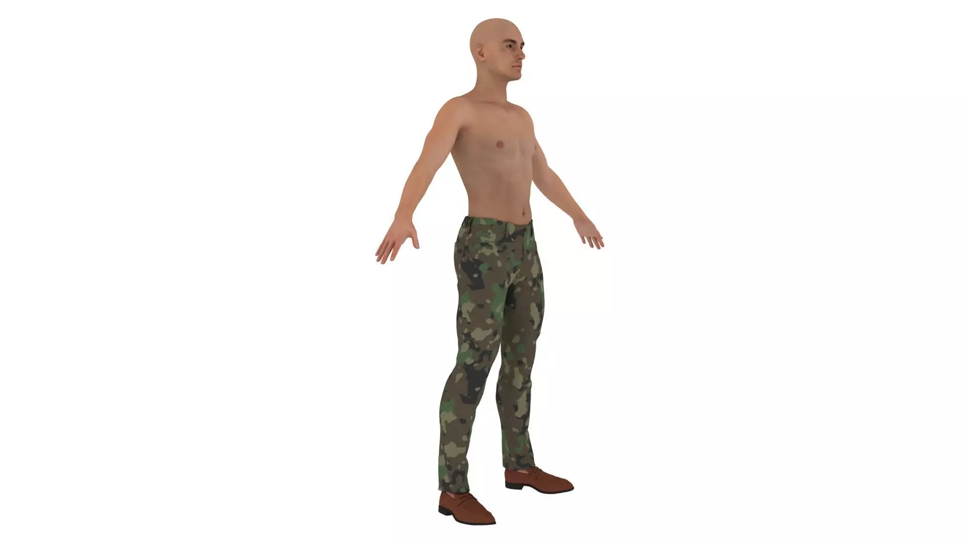 Realistic man 3D model_4