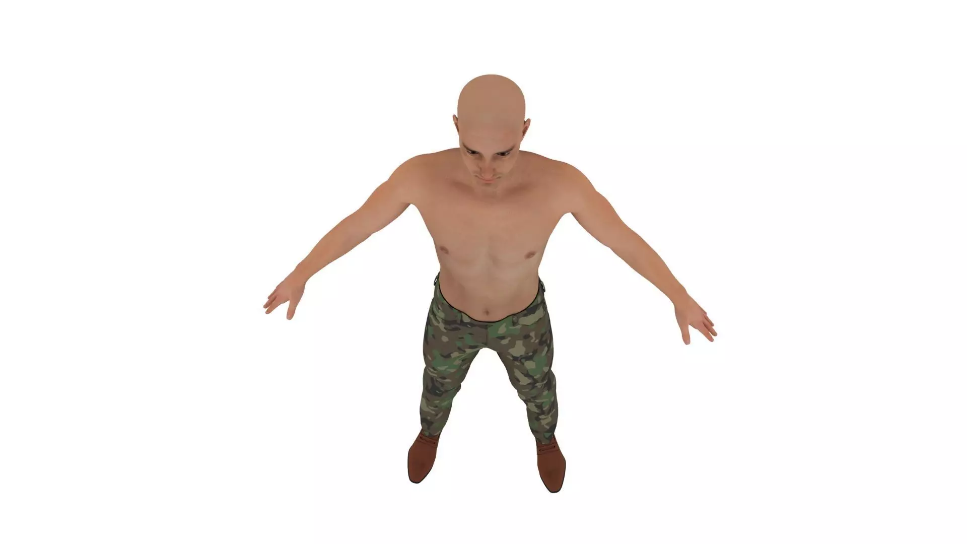 Realistic man 3D model_5
