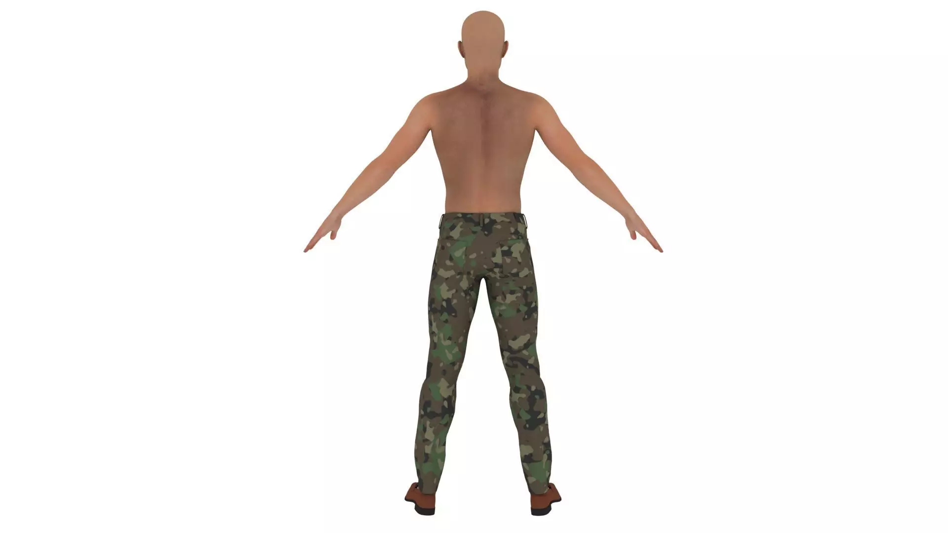 Realistic man 3D model_3