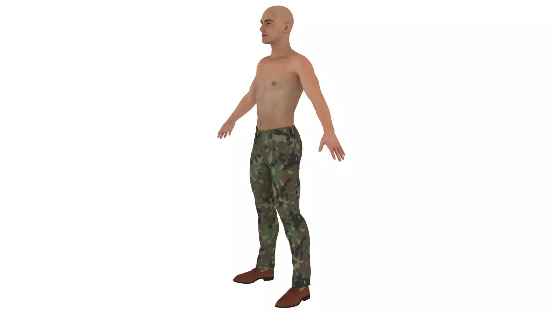 Realistic man 3D model_2