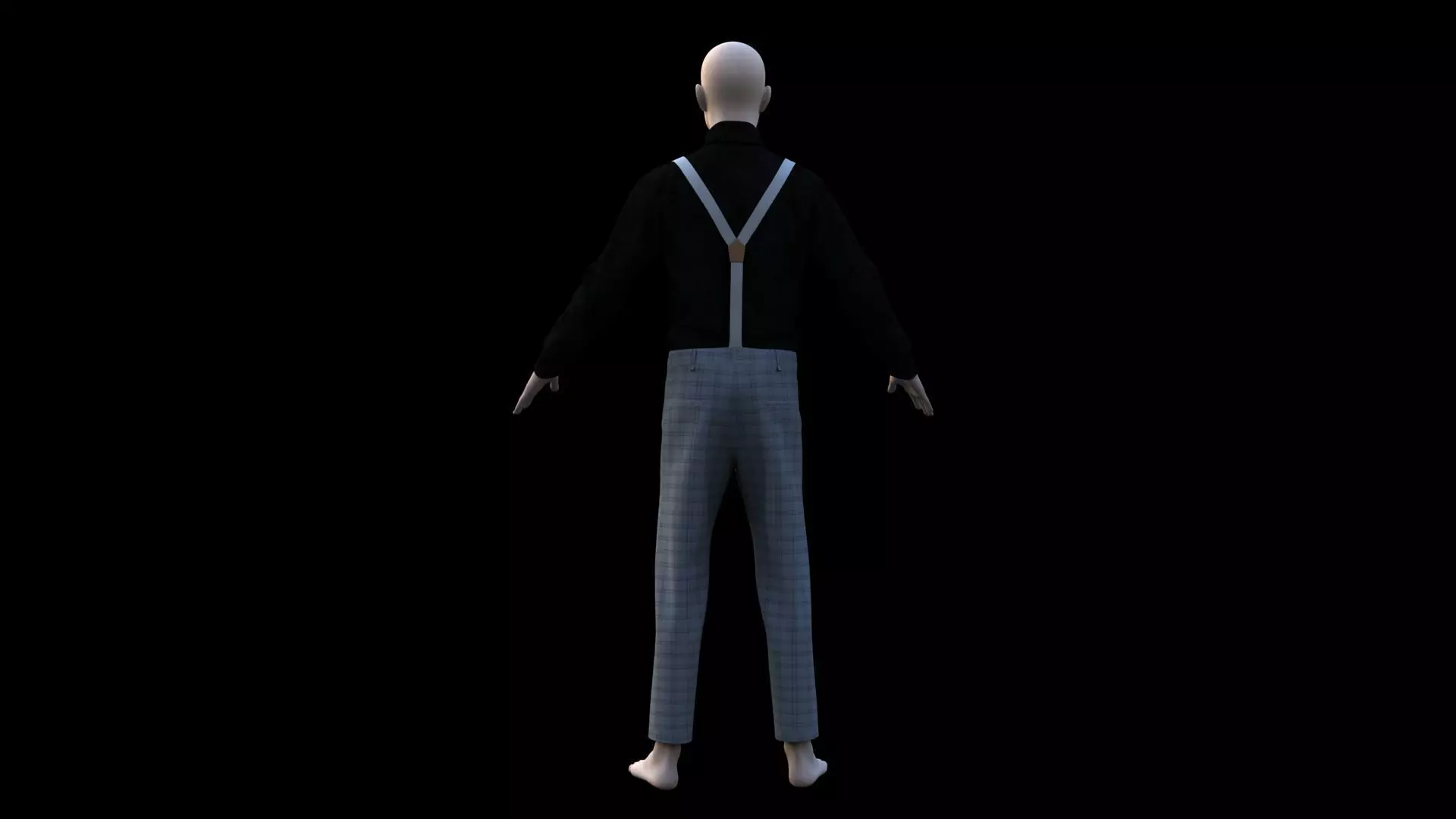 Realistic man 3D model_4