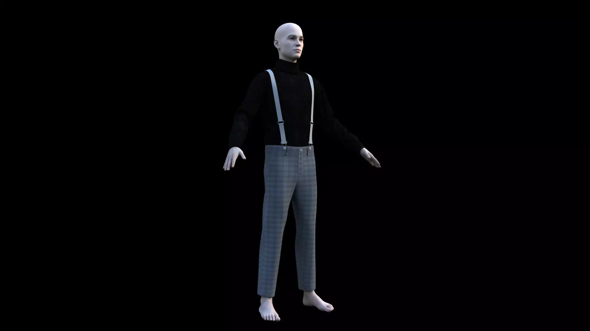 Realistic man 3D model_5
