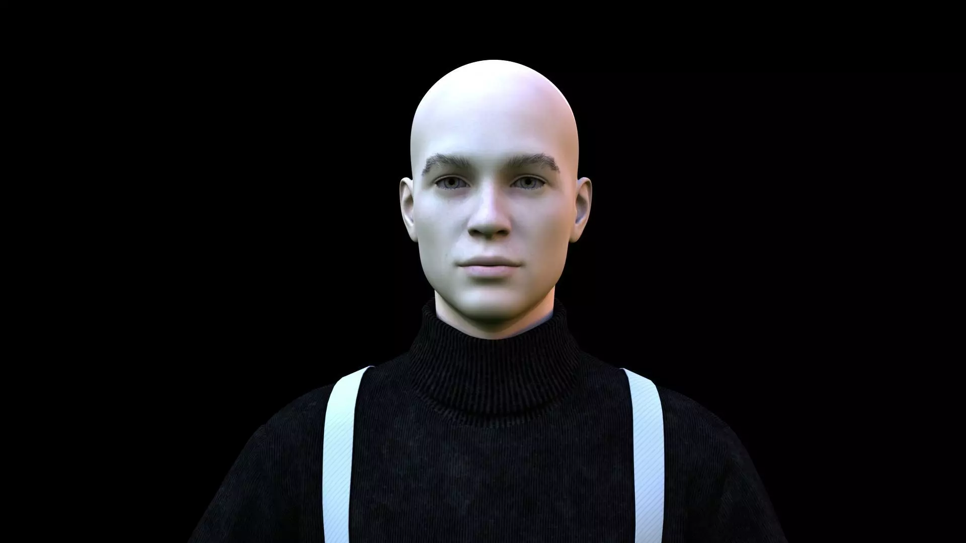 Realistic man 3D model_0