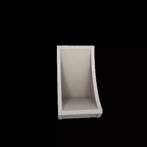 Modern Curved Bookends 3D model_24