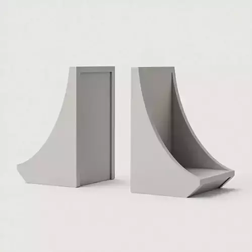 Modern Curved Bookends