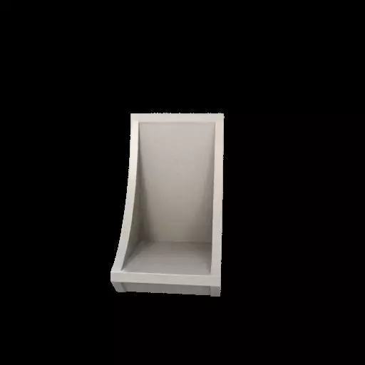 Modern Curved Bookends 3D model_8