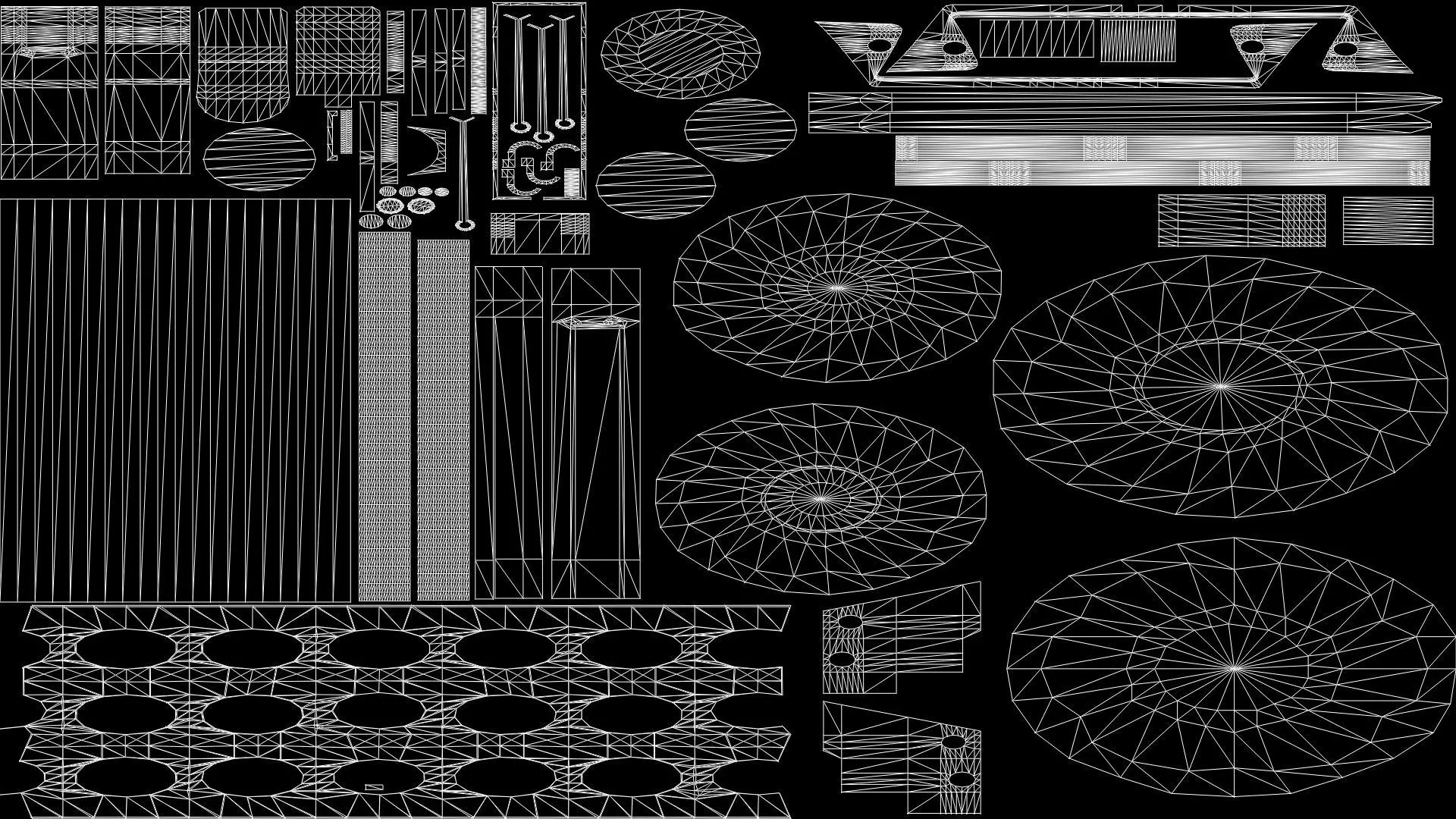 3D Weapon Grenade Pack Pistol with Camo Smoke Frag Flash bang Low-poly 3D model_12