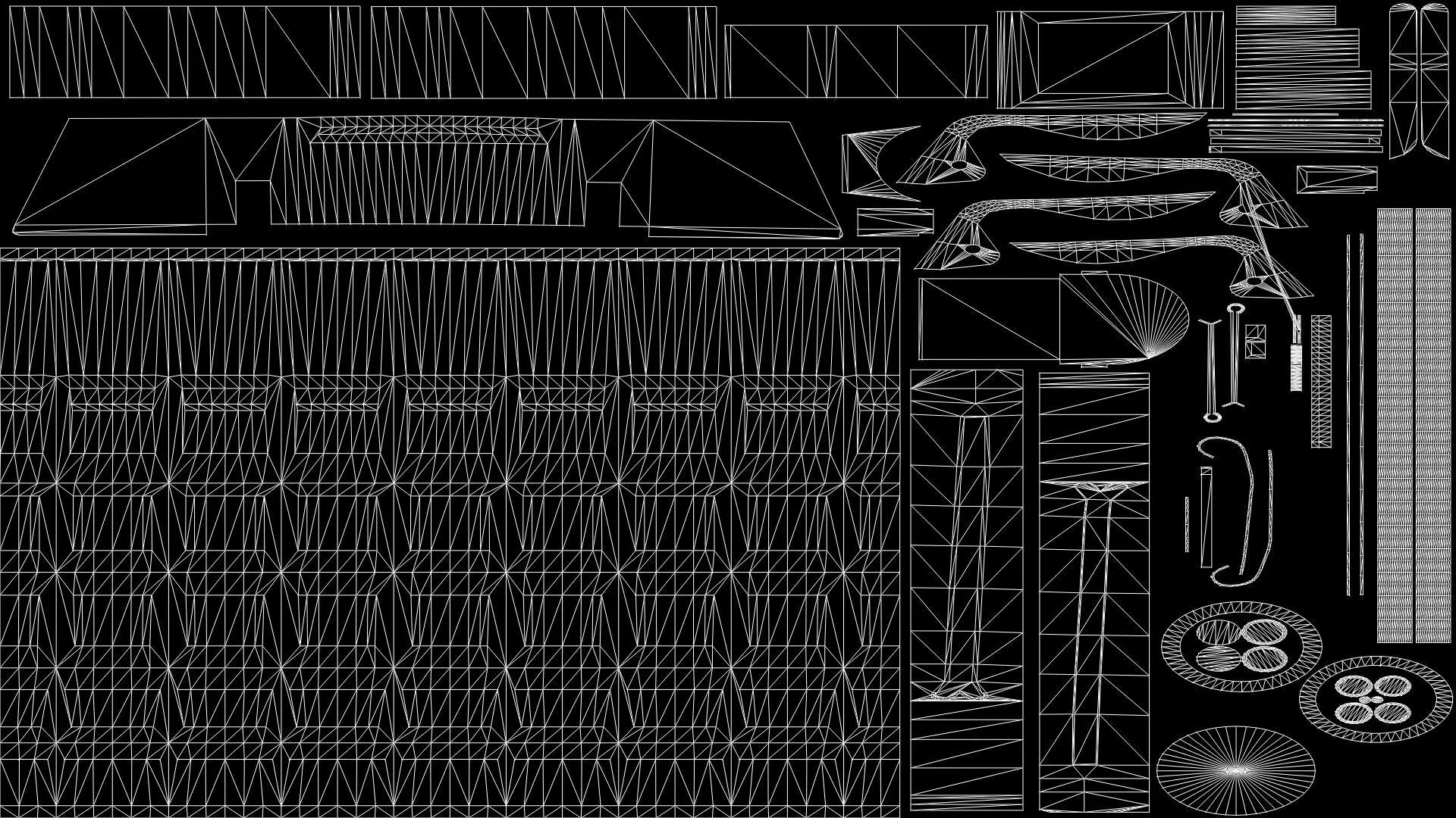 3D Weapon Grenade Pack Pistol with Camo Smoke Frag Flash bang Low-poly 3D model_14