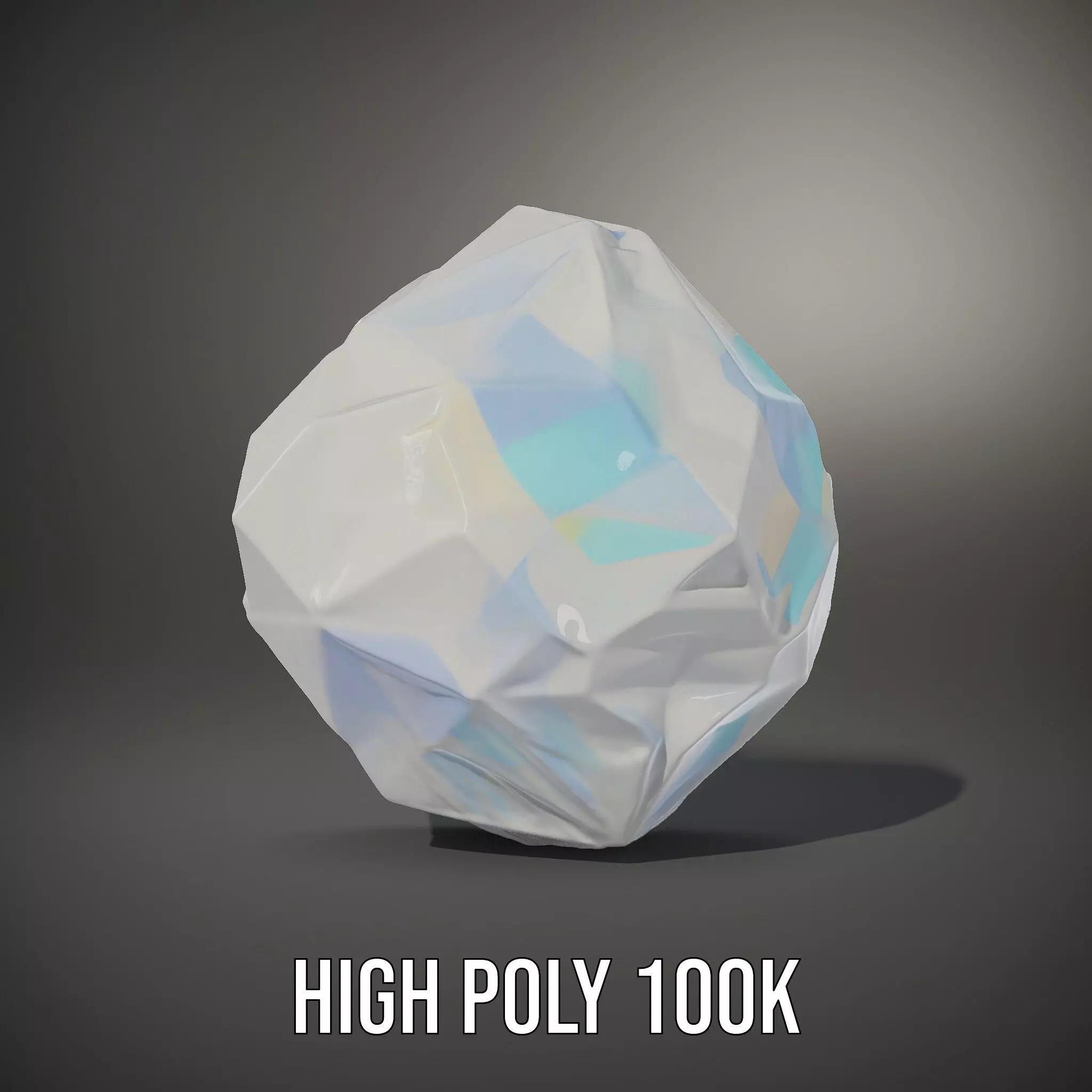 Prismatic Crystal Gem model pack Low-poly 3D model_8