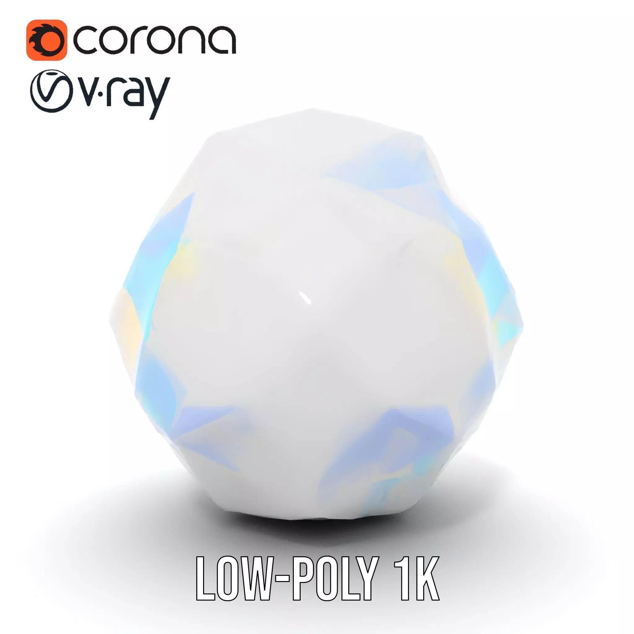 Prismatic Crystal Gem model pack Low-poly 3D model_14