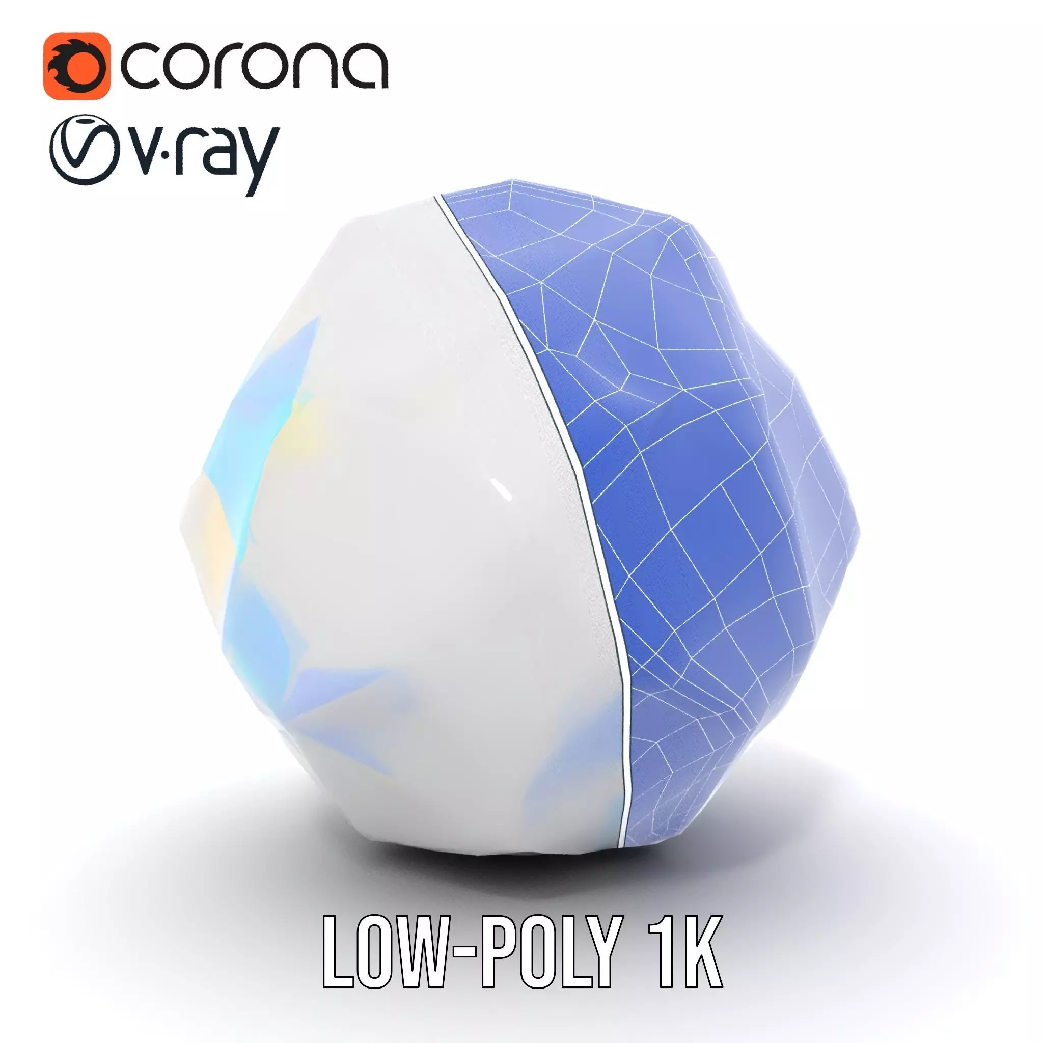 Prismatic Crystal Gem model pack Low-poly 3D model_31