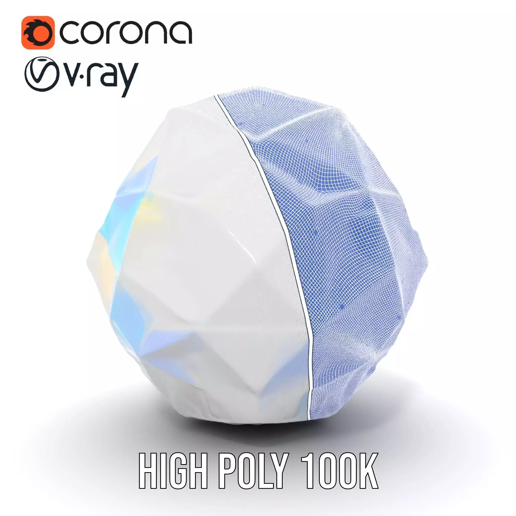 Prismatic Crystal Gem model pack Low-poly 3D model_34