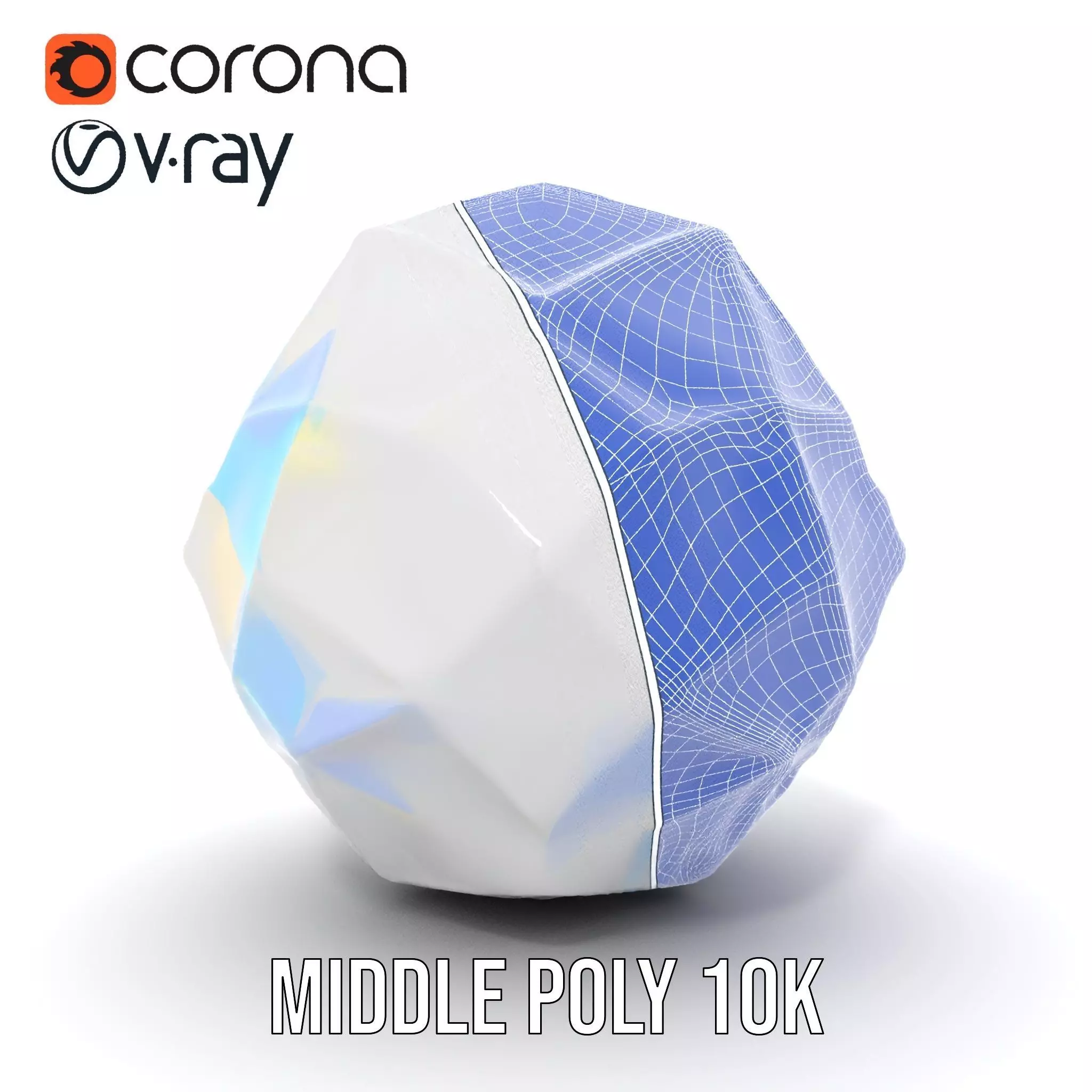 Prismatic Crystal Gem model pack Low-poly 3D model_30
