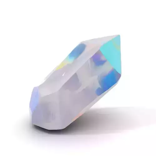 Iridescent Crystal Shard model pack Low-poly 3D model