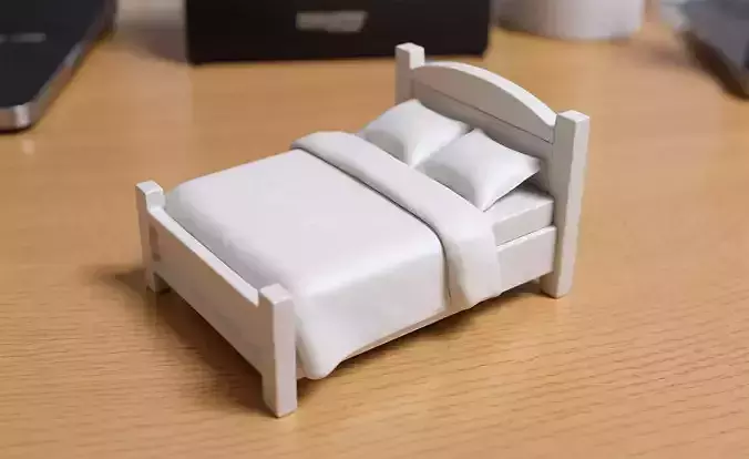 Low-Poly Bed 3D Printable