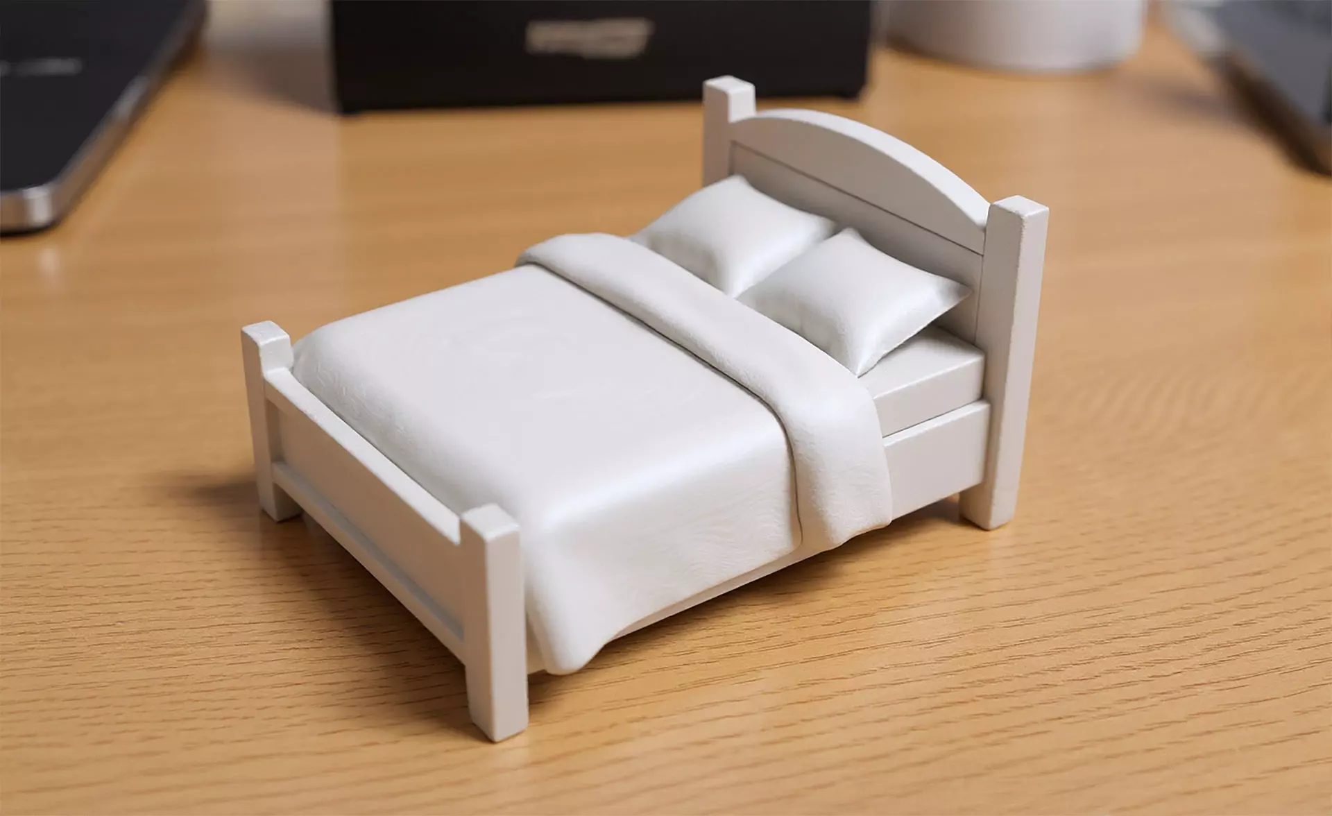 Low-Poly Bed 3D Printable 3D print model_0