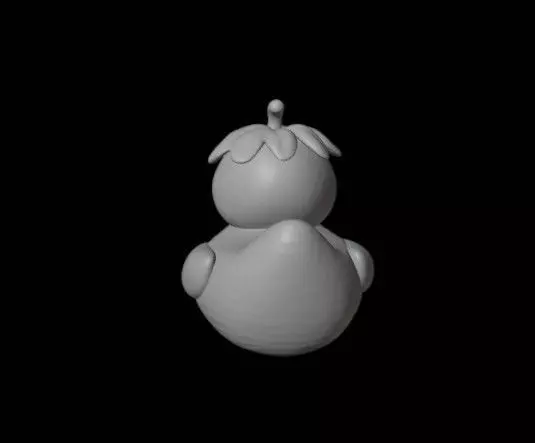 Strawberry Quack 3D print model_3
