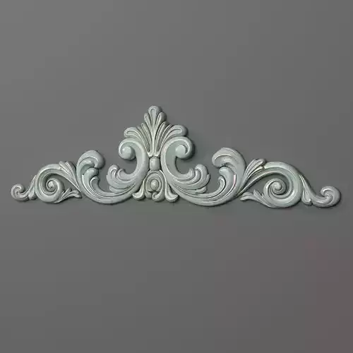 Cartouche ornate wall plaque