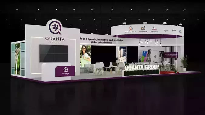 15mtr x 6mtr expo stall 4side open Exhibition Stand Design