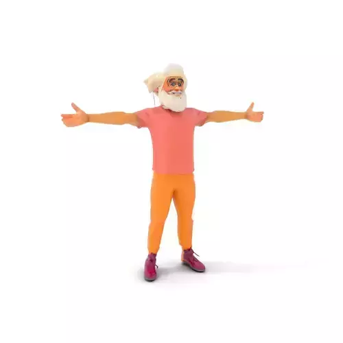 Vibrant Elderly Character model pack