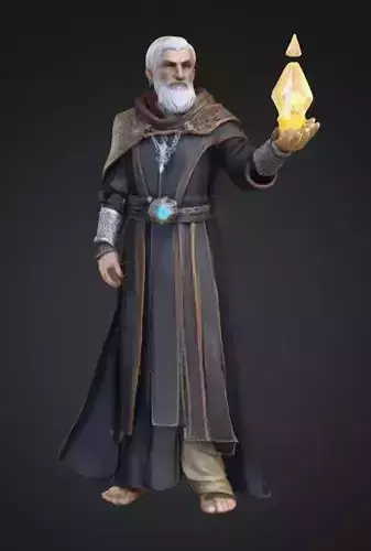 Potion Cleric Miniature STL - 28mm Fantasy Figure for RPG