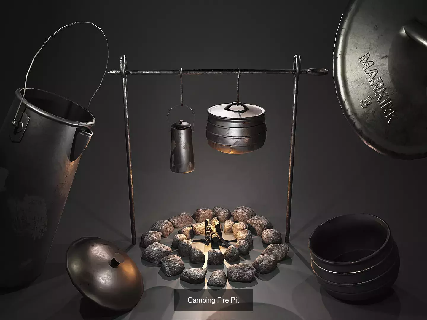 Camping Pack 3D Model Collection_1