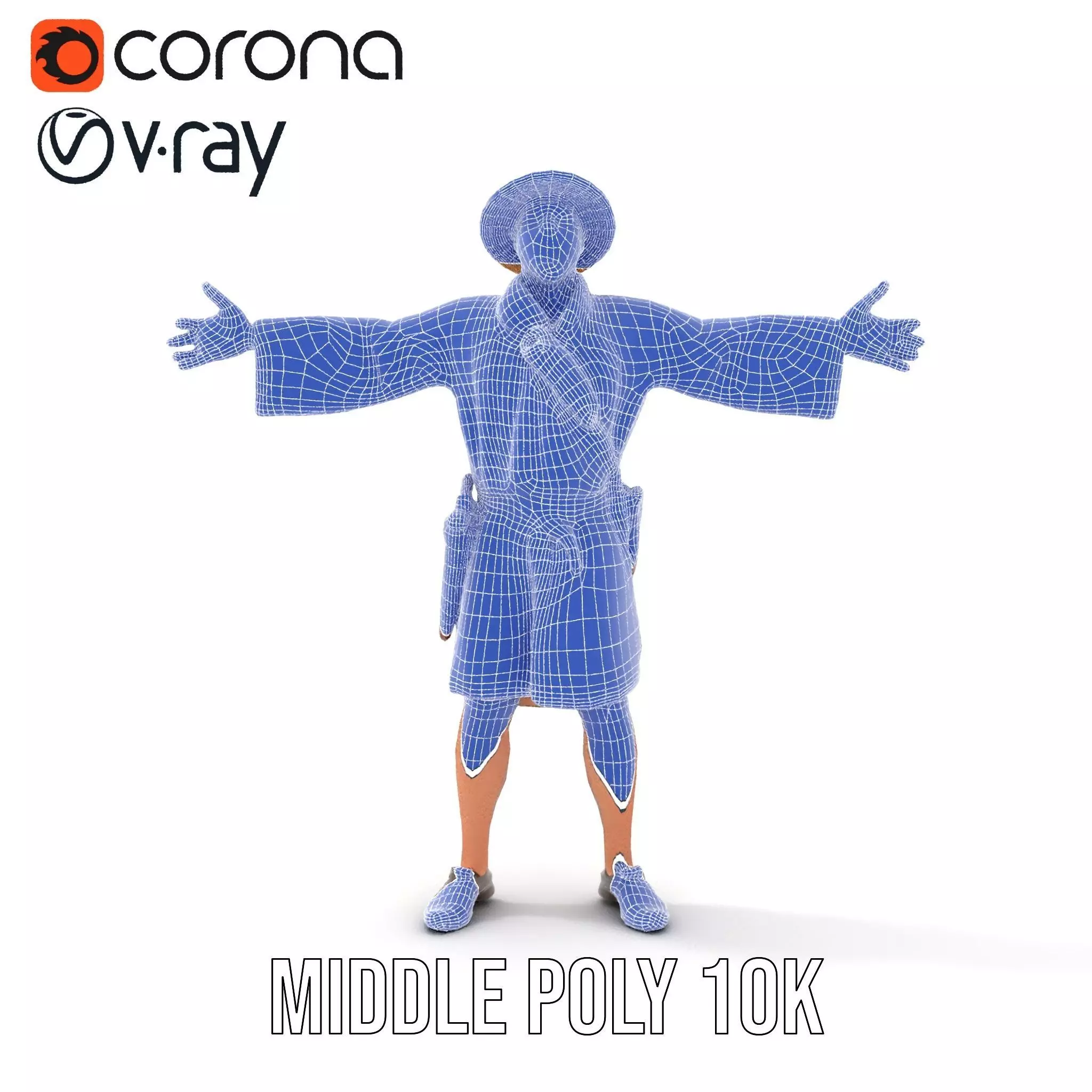 Adventurer Explorer model pack Low-poly 3D model_24