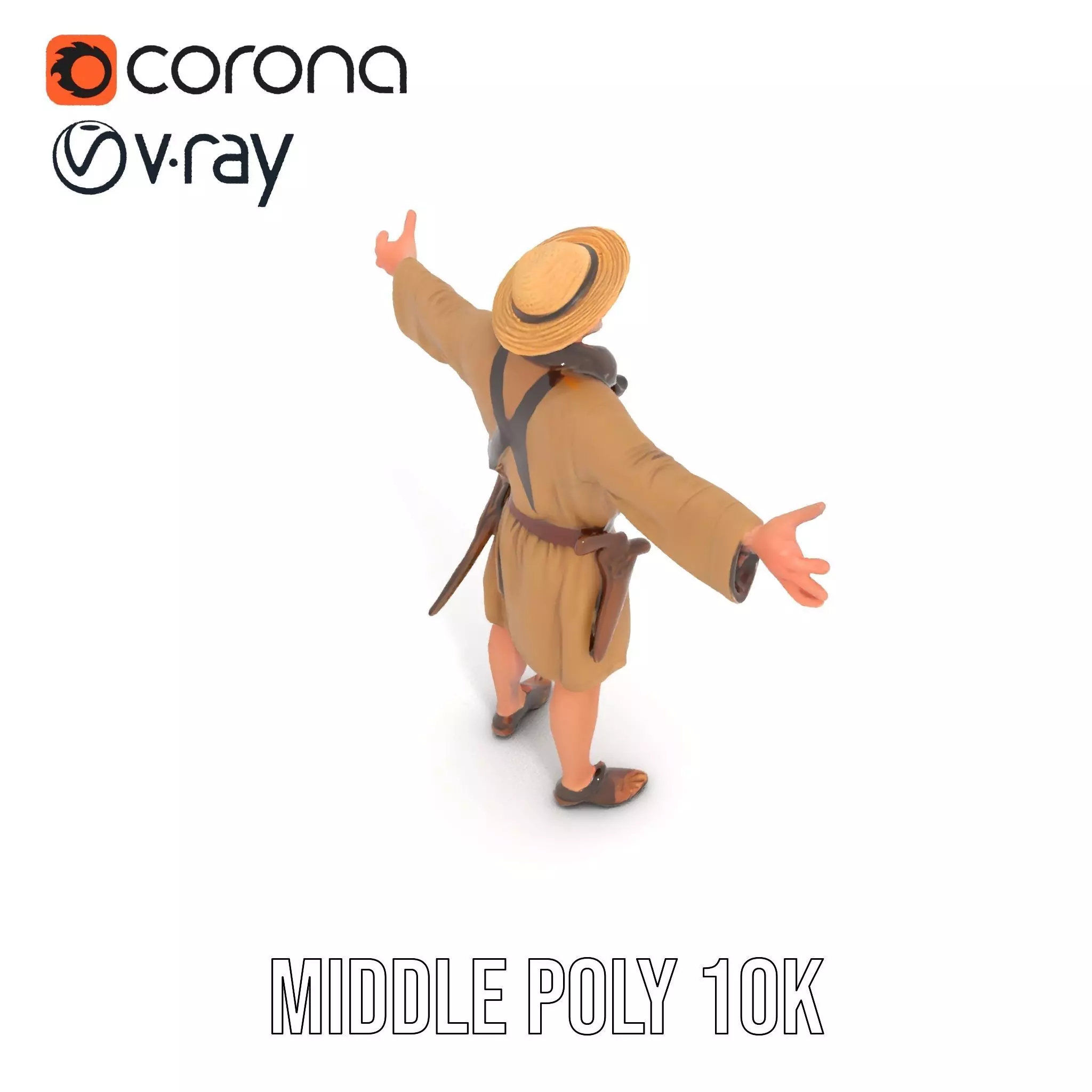 Adventurer Explorer model pack Low-poly 3D model_18