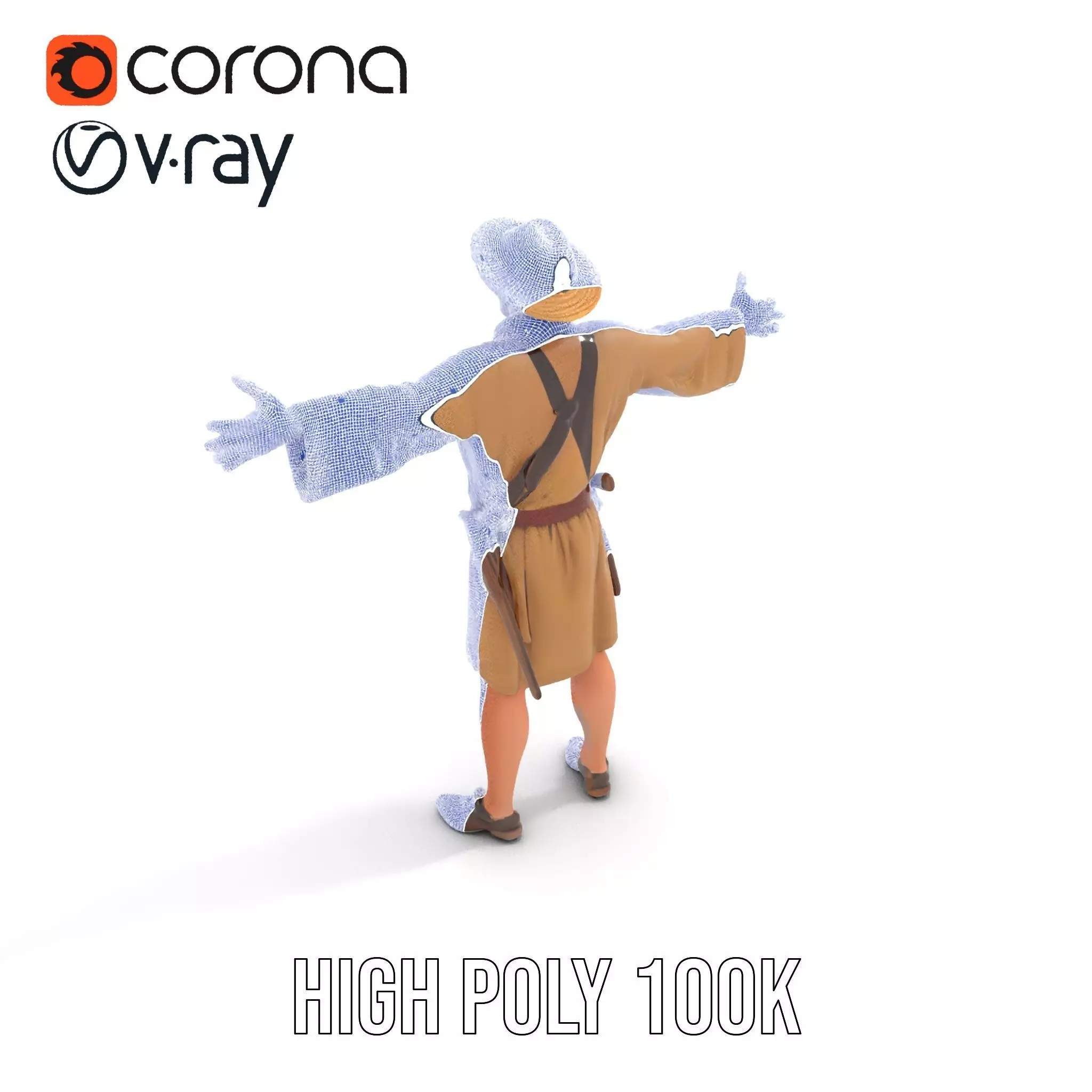 Adventurer Explorer model pack Low-poly 3D model_23