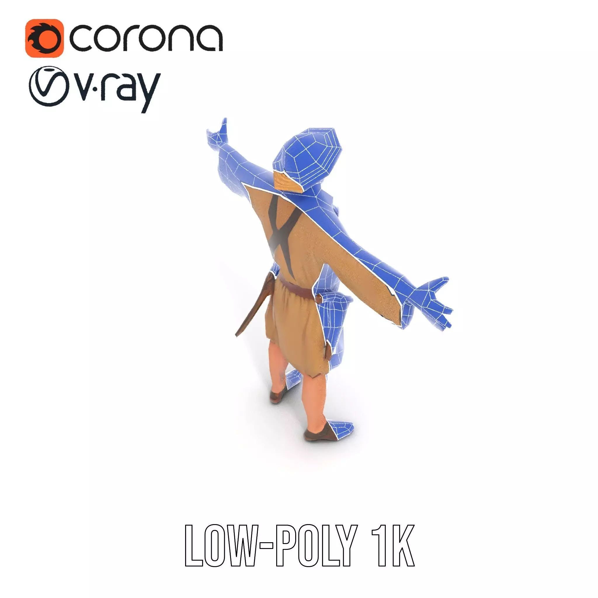 Adventurer Explorer model pack Low-poly 3D model_28