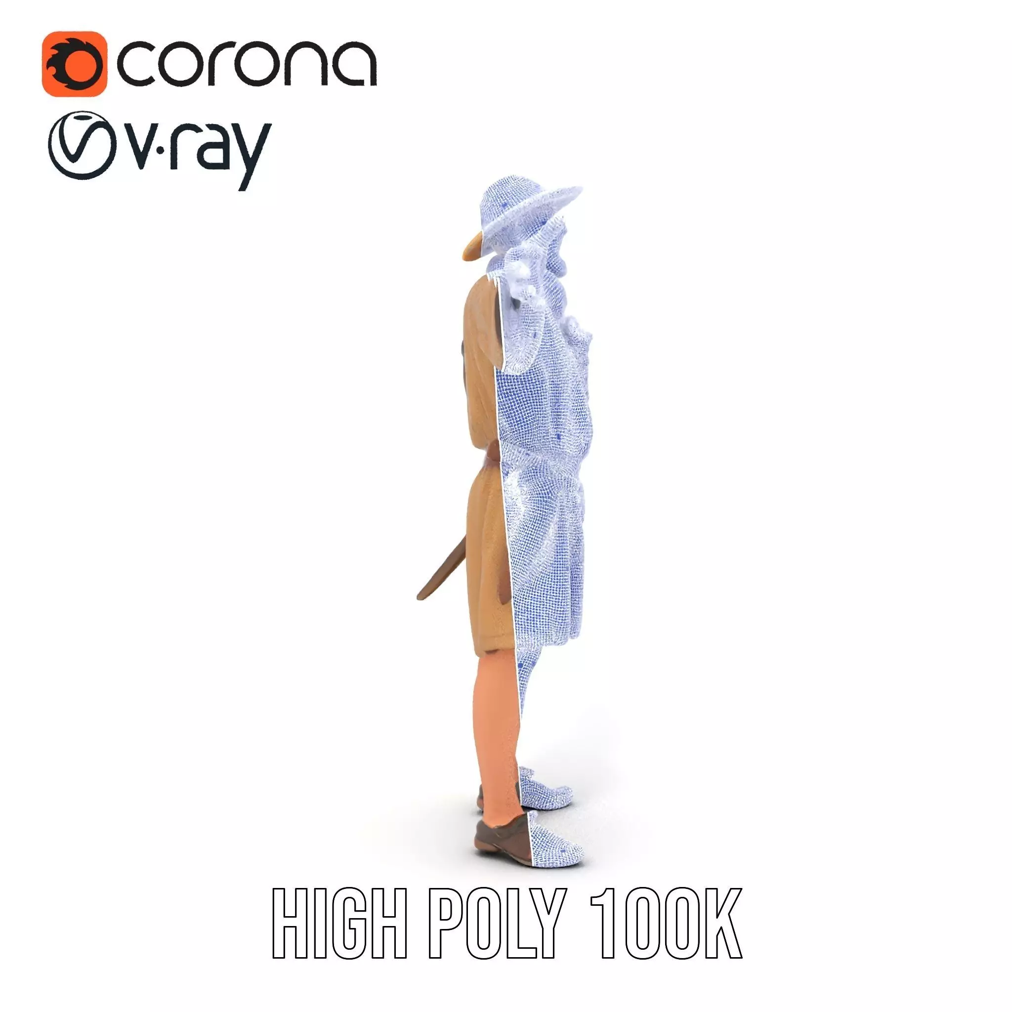 Adventurer Explorer model pack Low-poly 3D model_34