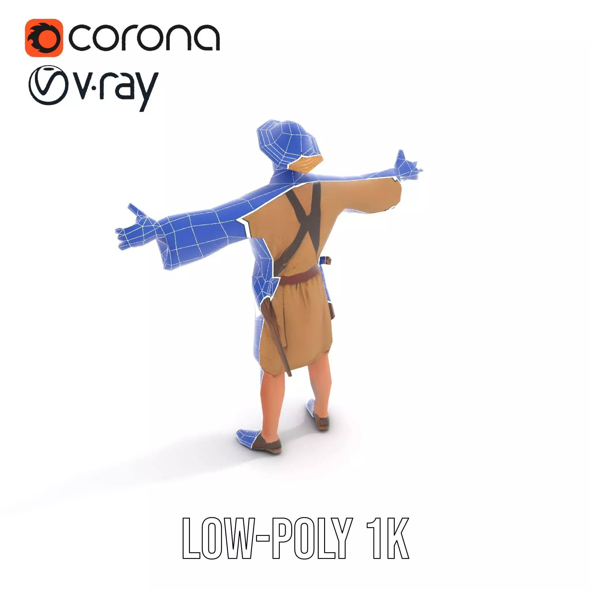 Adventurer Explorer model pack Low-poly 3D model_11