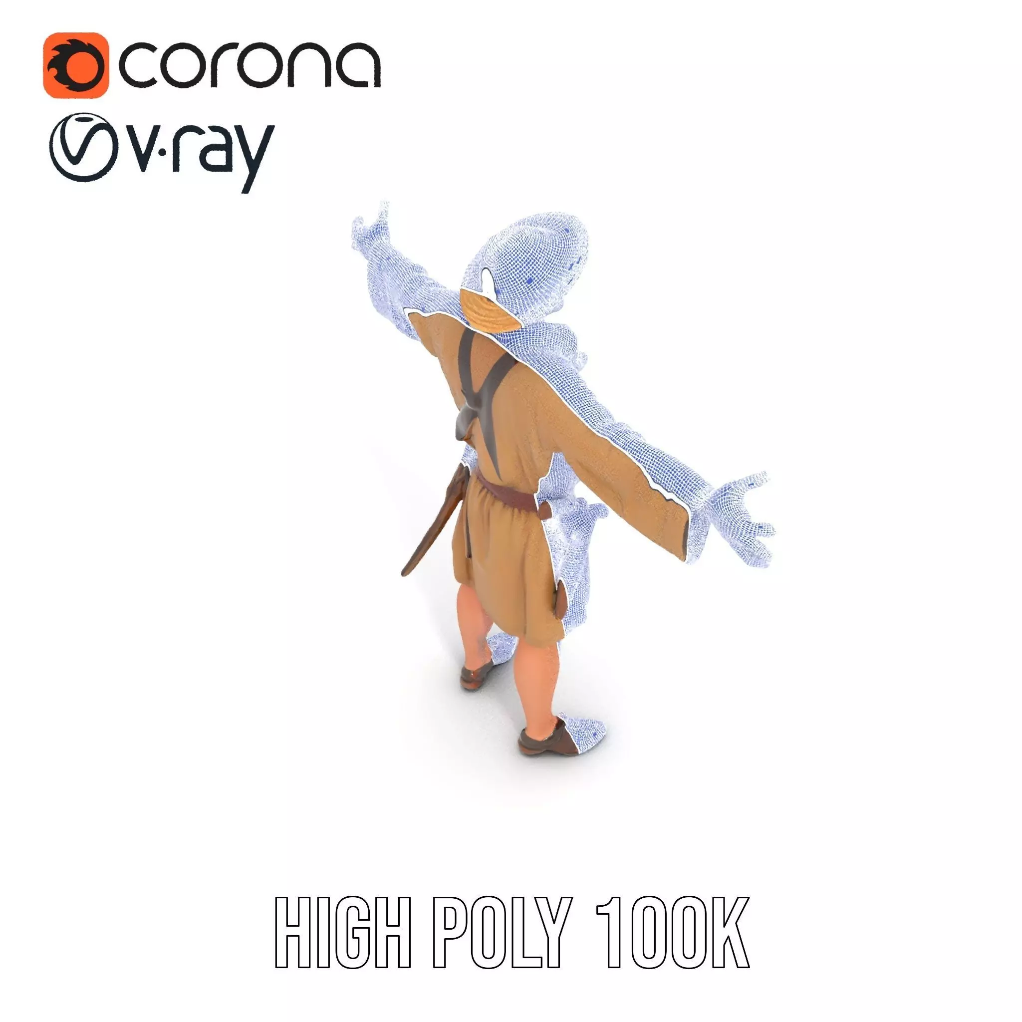 Adventurer Explorer model pack Low-poly 3D model_32