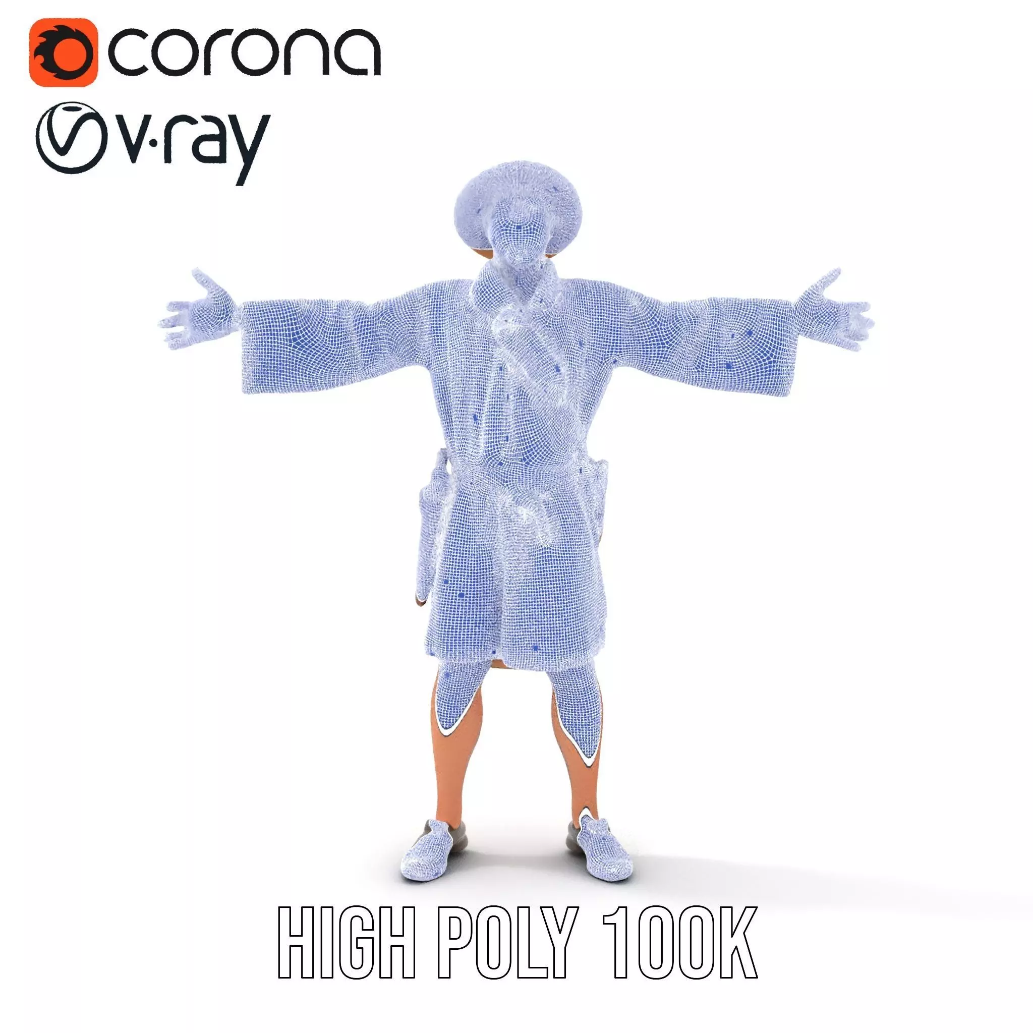 Adventurer Explorer model pack Low-poly 3D model_33