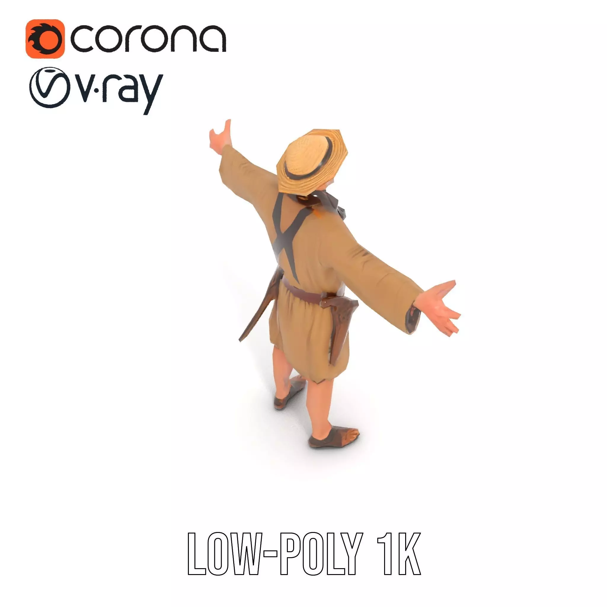 Adventurer Explorer model pack Low-poly 3D model_25