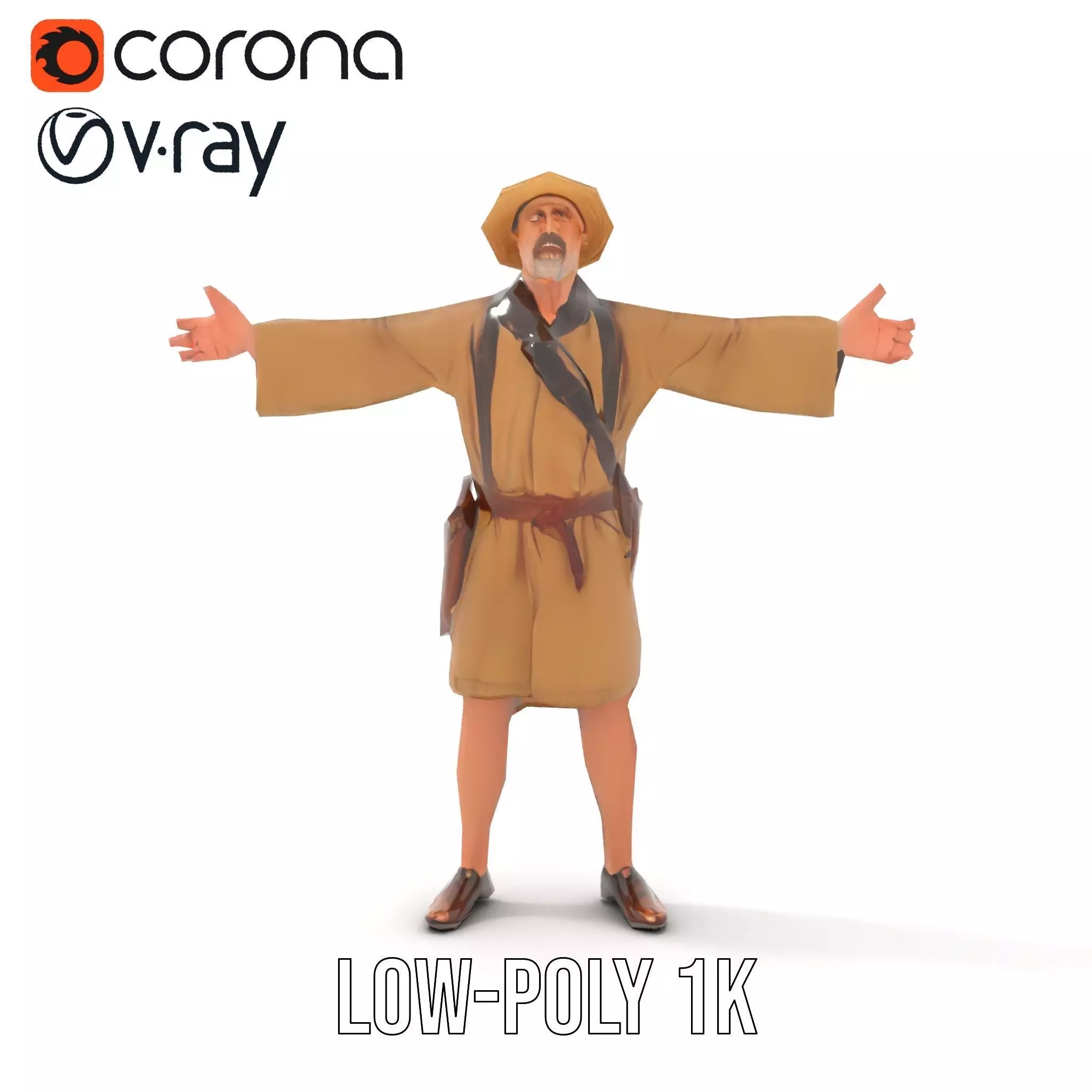 Adventurer Explorer model pack Low-poly 3D model_7