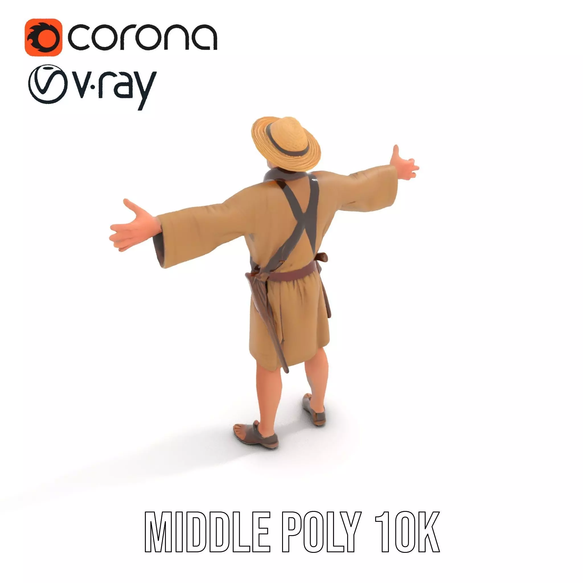 Adventurer Explorer model pack Low-poly 3D model_16