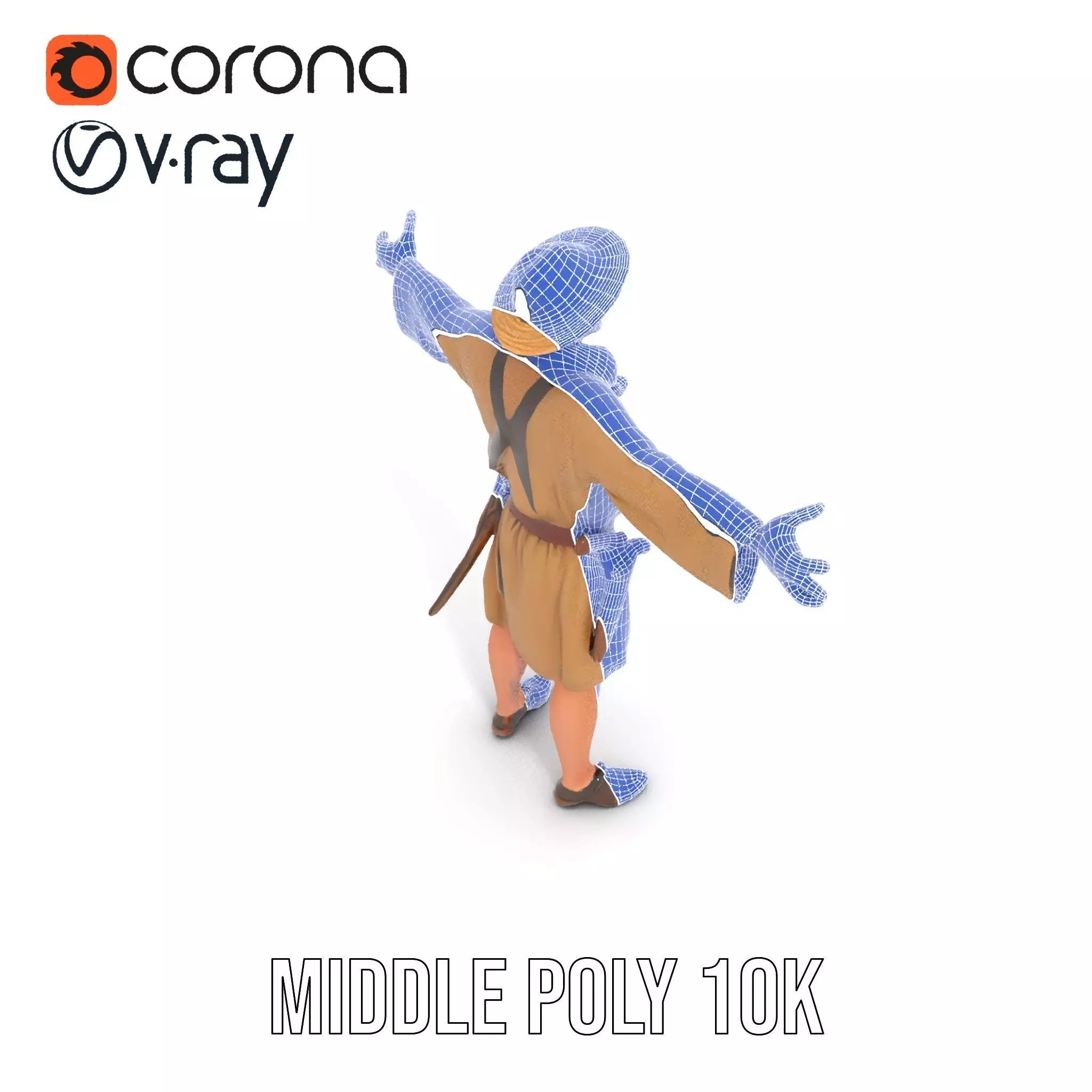 Adventurer Explorer model pack Low-poly 3D model_13