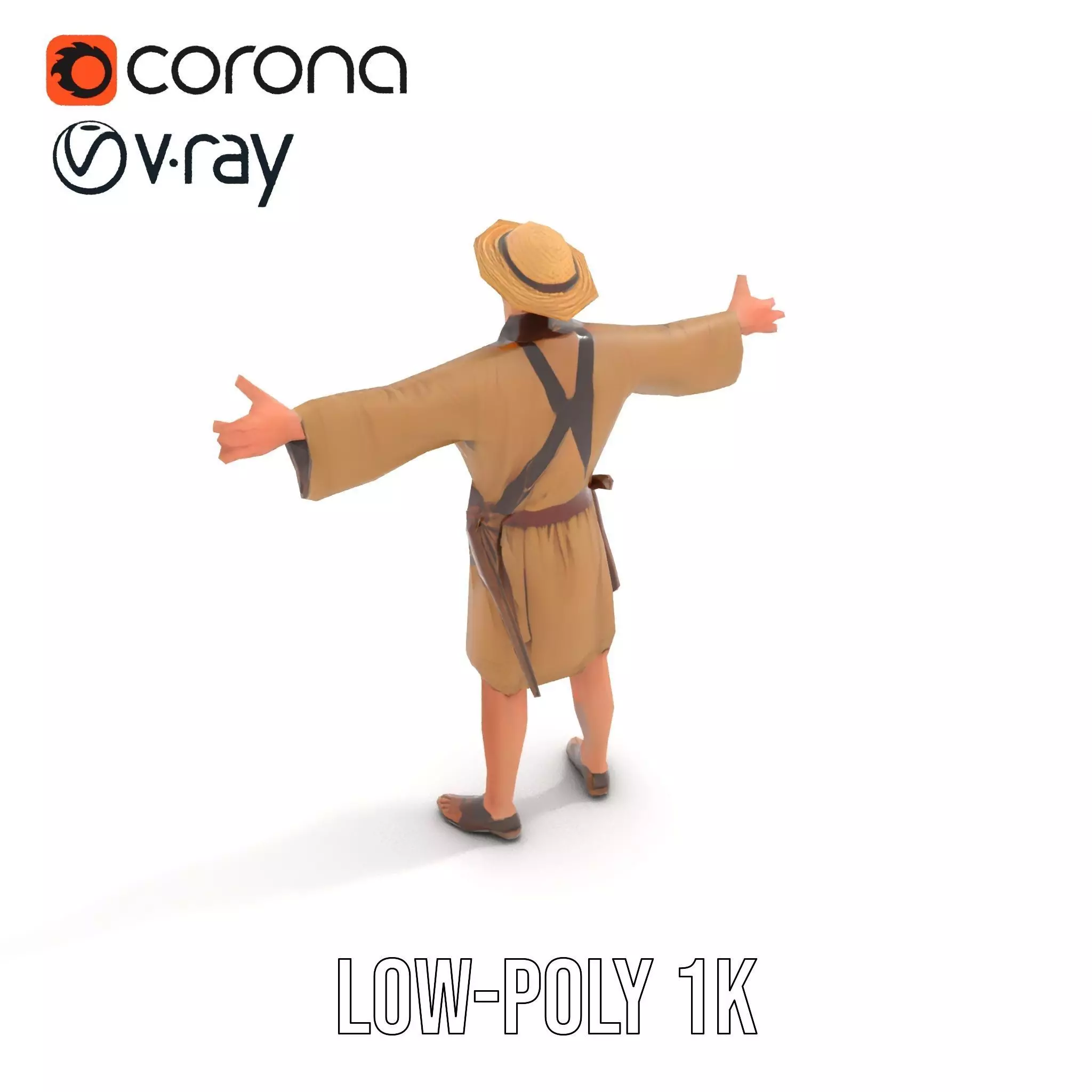 Adventurer Explorer model pack Low-poly 3D model_17