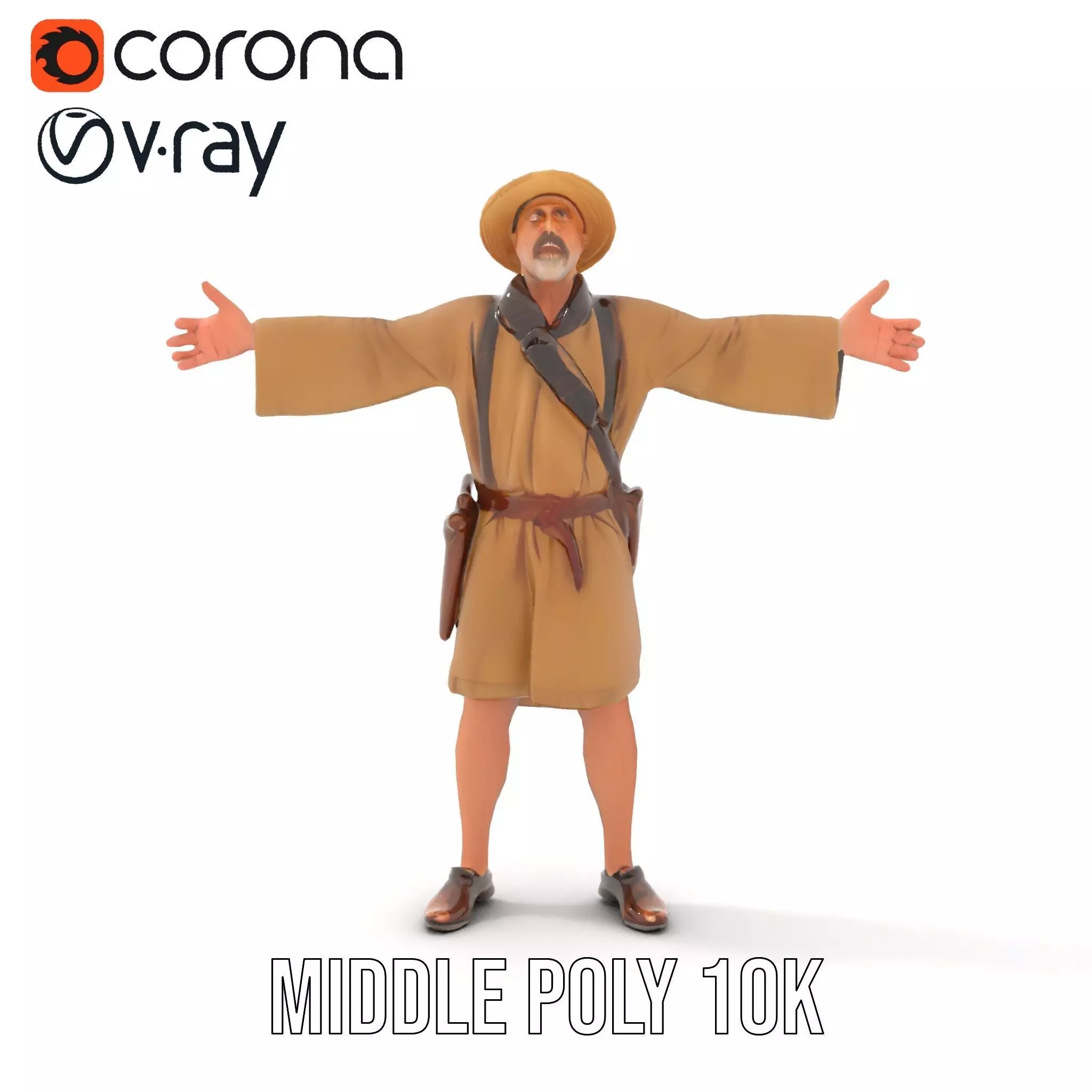 Adventurer Explorer model pack Low-poly 3D model_21