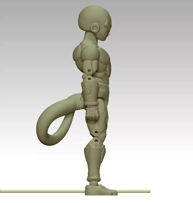 Frieza Dragon Ball Z 13cm Action Figure 3D print model_3