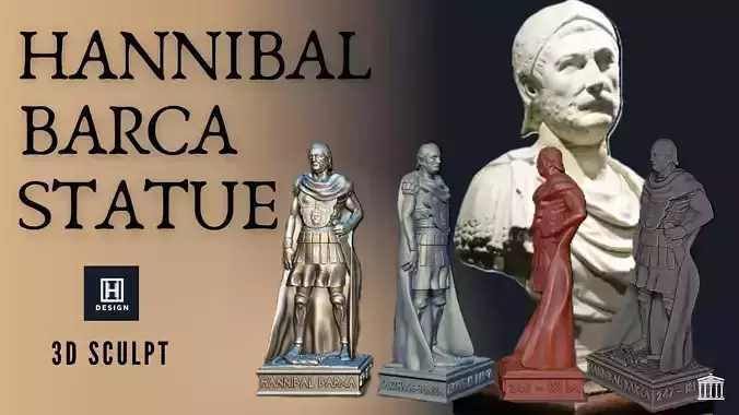 HANNIBAL BARCA Full Statue