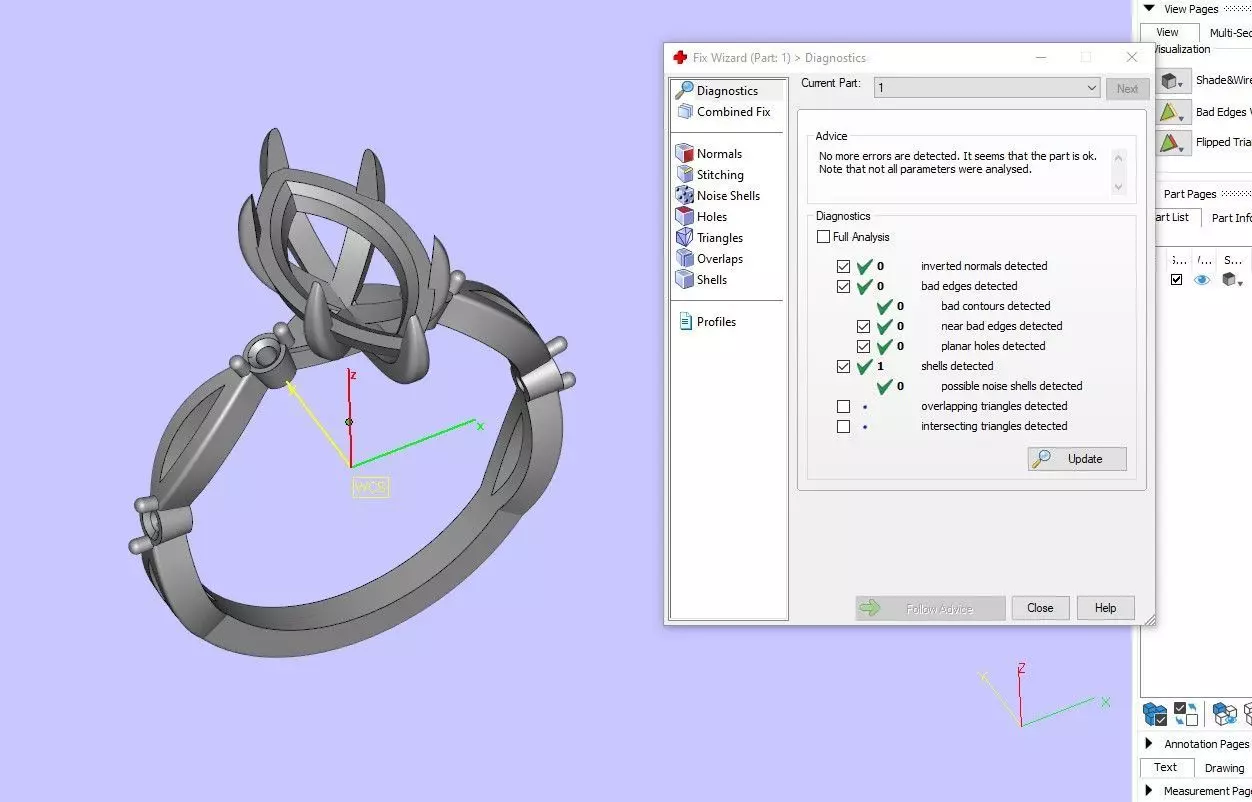 Marquise Ring 3D print model_7