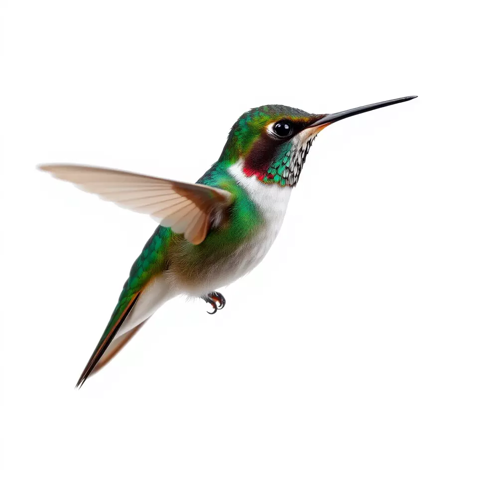 Emerald Hummingbird model pack Low-poly 3D model_2