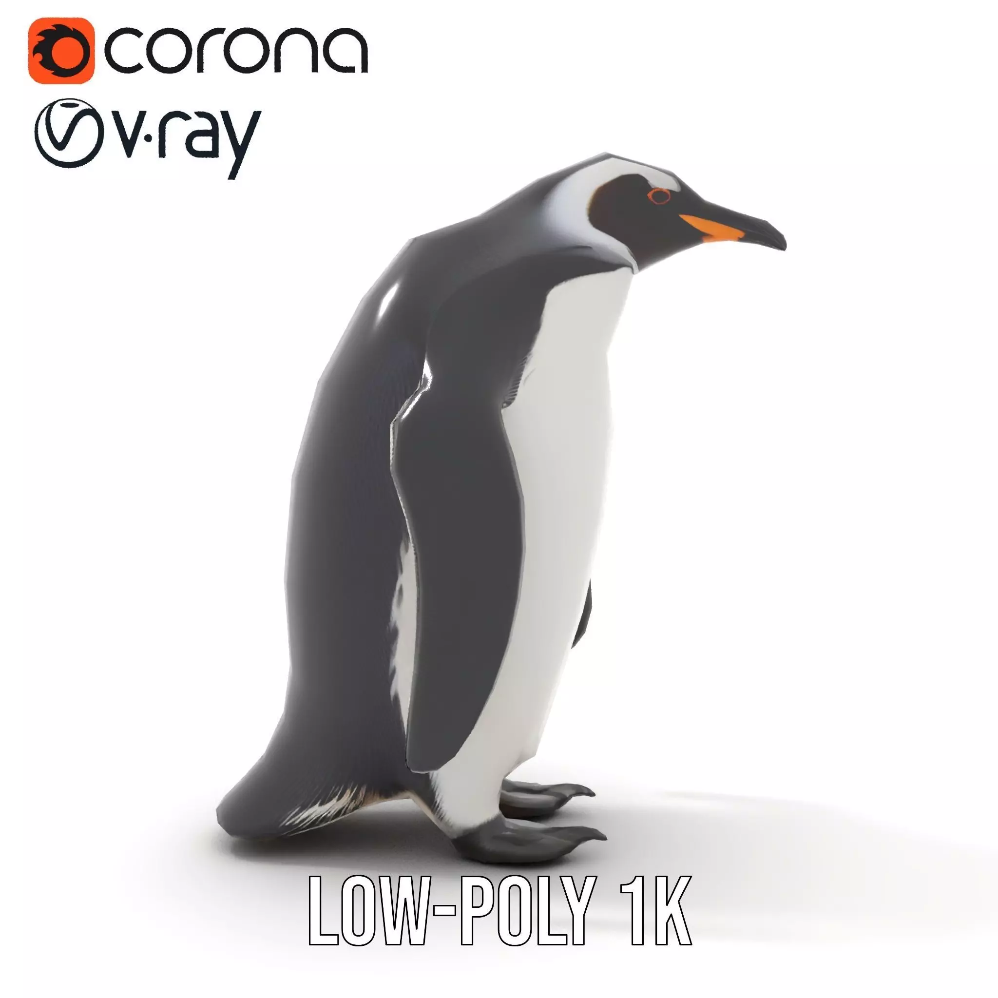 Realistic Emperor Penguin model pack Low-poly 3D model_22